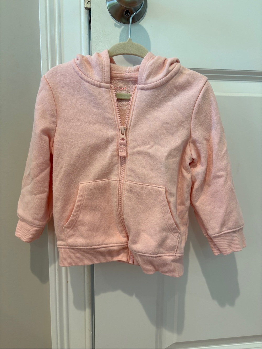 Cat & Jack Light Pink Hooded Zip-Up Sweatshirt